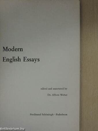 Modern English Essays