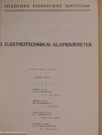 Elektrotechnikai alapismeretek