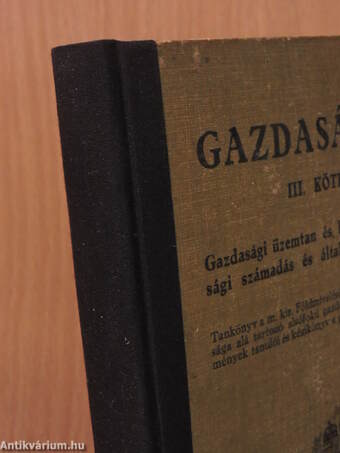 Gazdaságtan III/6-7.