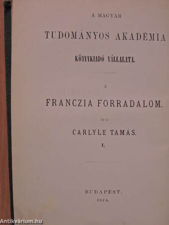 A franczia forradalom I. (töredék)