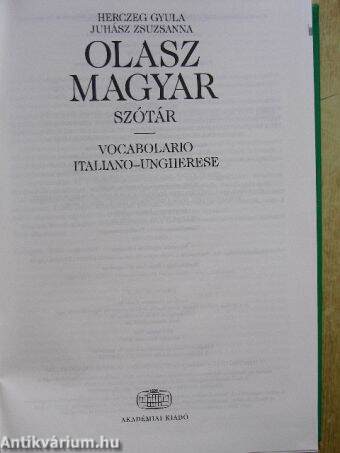 Olasz-magyar szótár