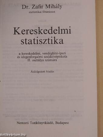 Kereskedelmi statisztika II.