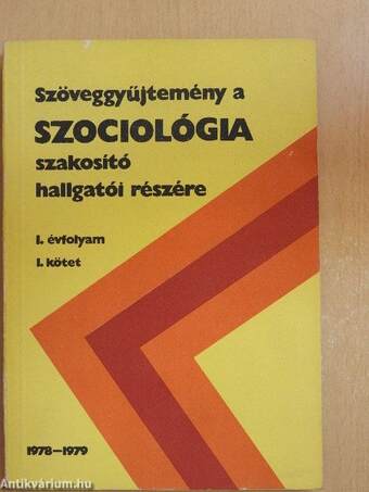 Szociológia I-II.