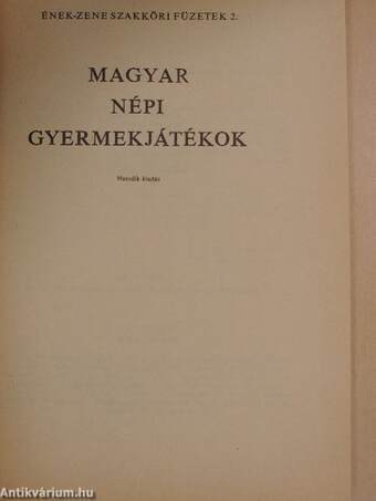 Magyar népi gyermekjátékok