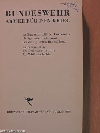 Bundeswehr - Armee für den Krieg