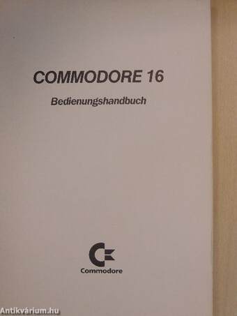 Commodore 16 Bedienungshandbuch