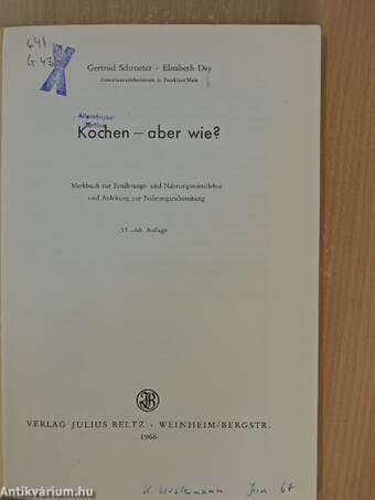 Kochen - aber wie?