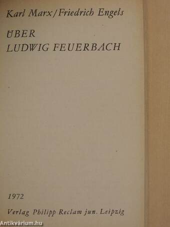 Über Ludwig Feuerbach