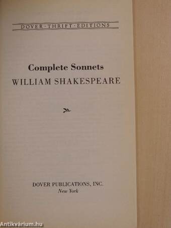 Complete Sonnets