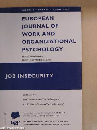 European Journal of Work and Organizational Psychology June 1999