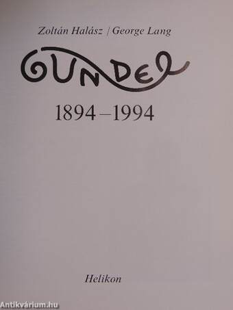 Gundel 1894-1994