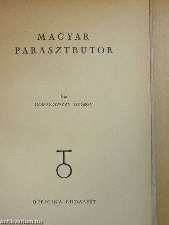 Magyar parasztbutor