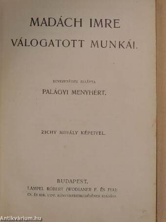 Madách Imre válogatott munkái