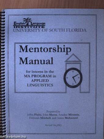 Mentorship Manual for interns in the MA PROGRAM in APPLIED LINGUISTICS