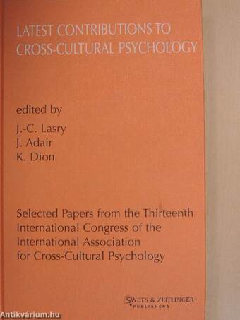 Latest Contributions to Cross-Cultural Psychology