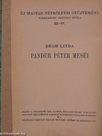 Pandur Péter meséi I. (töredék)