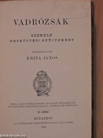 Vadrózsák II. (töredék)