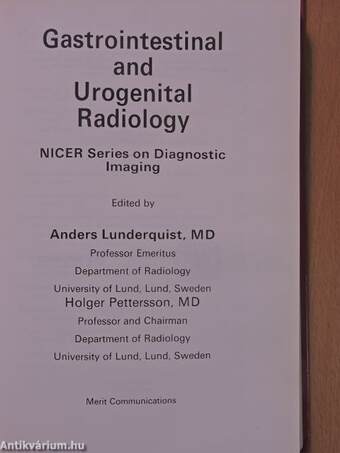 Gastrointestinal and Urogenital Radiology