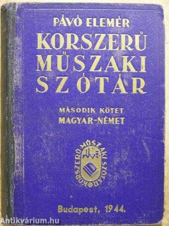 Korszerű műszaki szótár II.