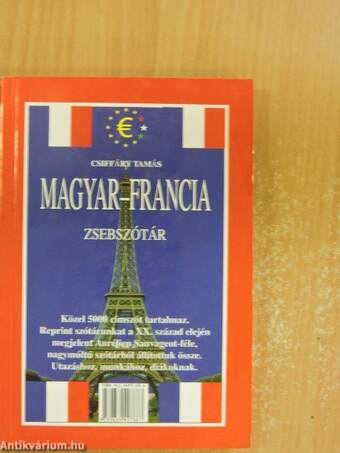 Francia-magyar, magyar-francia zsebszótár