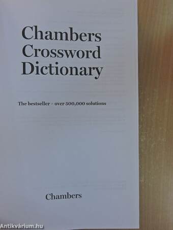 Chambers Crossword Dictionary