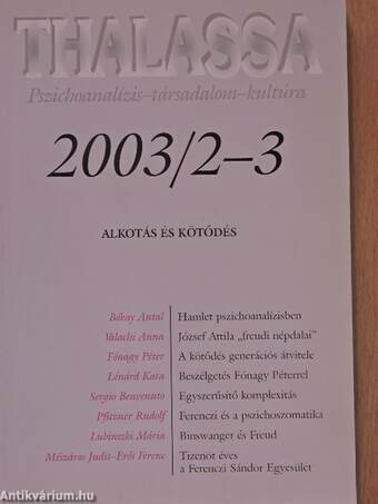 Thalassa 2003/2-3.