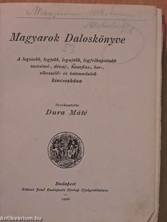 Magyarok Daloskönyve