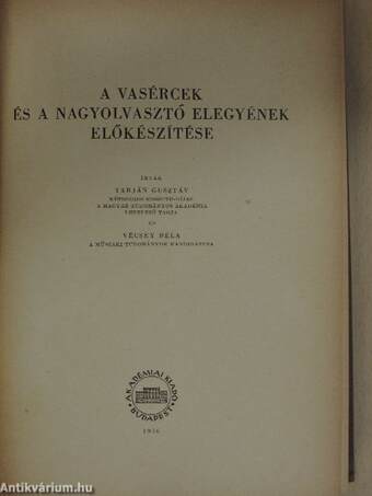 A vasércek és a nagyolvasztó elegyének előkészítése