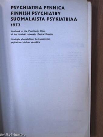 Psychiatria Fennica 1972