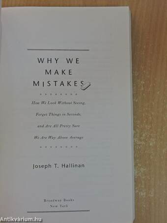 Why We Make Mistakes