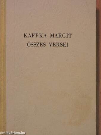 Kaffka Margit összes versei