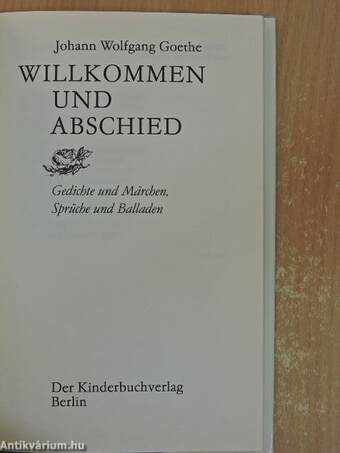 Willkommen und Abschied