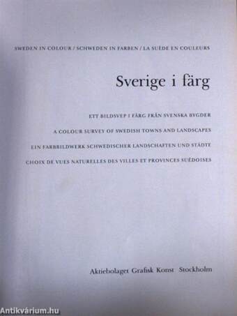 Sverige i färg/Sweden in colour/Schweden in Farben/La suéde en couleurs