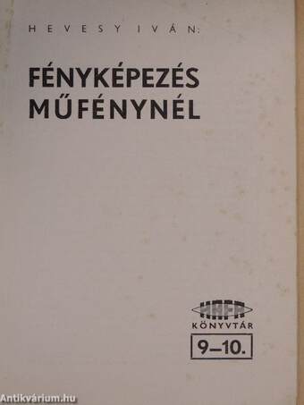 Fényképezés műfénynél