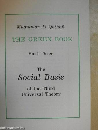 The Green Book III.