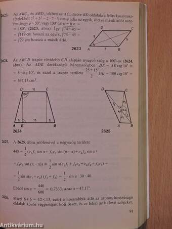 Összefoglaló feladatgyűjtemény matematikából - Megoldások II.