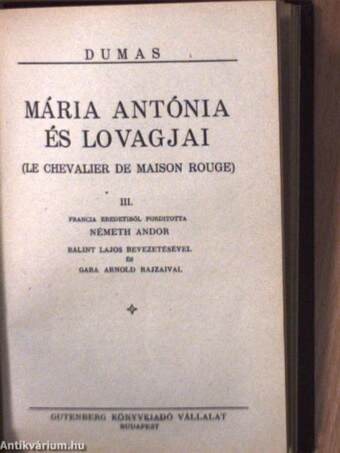 Mária Antónia és lovagjai I-III.