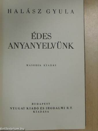 Édes anyanyelvünk