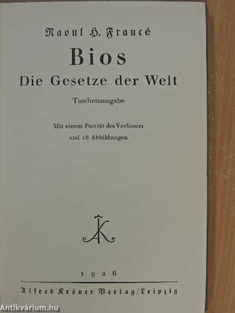 Bios - Die Gesetze der Welt