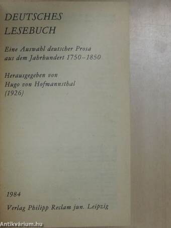 Deutsches Lesebuch