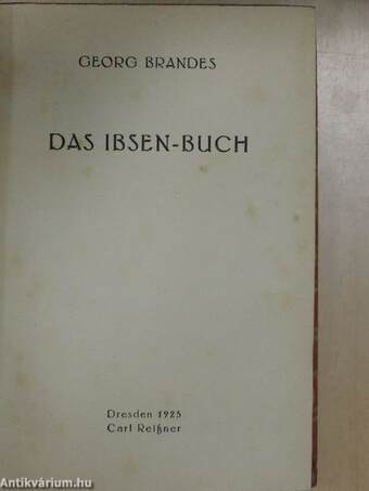 Das Ibsen-Buch