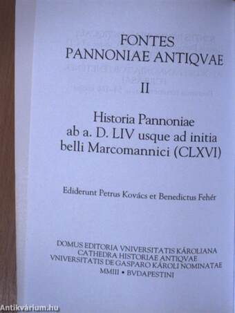 Pannonia története Kr. u. 54-től a markomann háború kitöréséig (166)