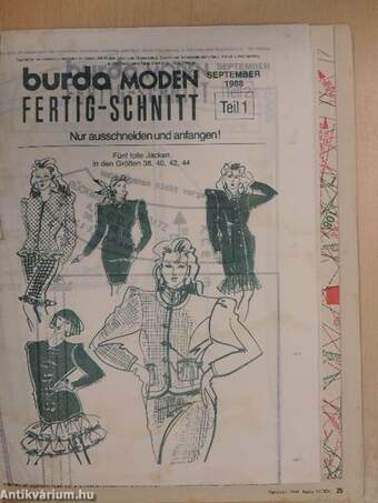 Burda Moden September 1988