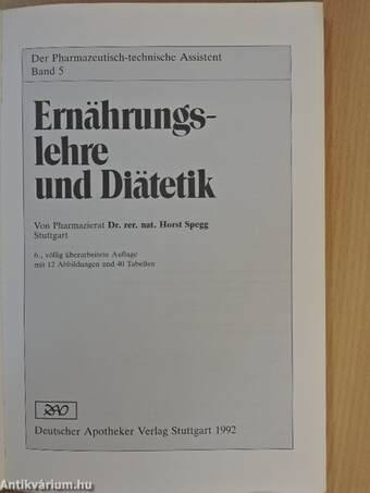 Ernährungslehre und Diätetik