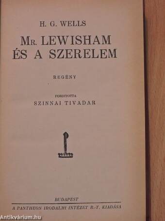 Mr. Lewisham és a szerelem