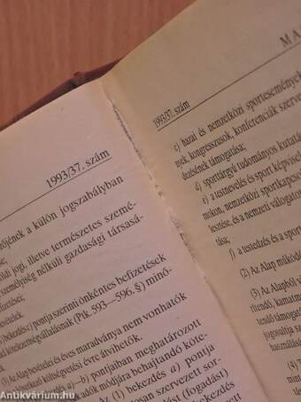 Magyar Közlöny 1993. április 1. - június 30. (nem teljes évfolyam)