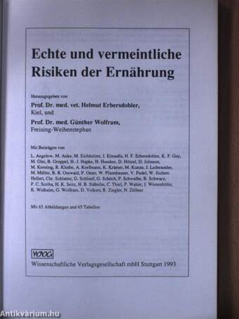 Echte und vermeintliche Risiken der Ernährung