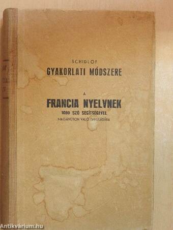 Schidlof gyakorlati módszere - Francia 1-10. füzet