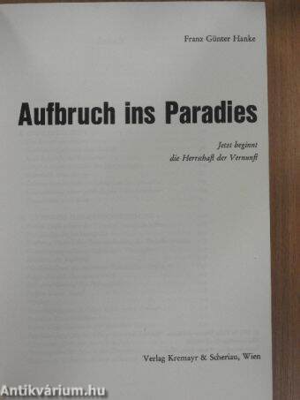 Aufbruch ins Paradies