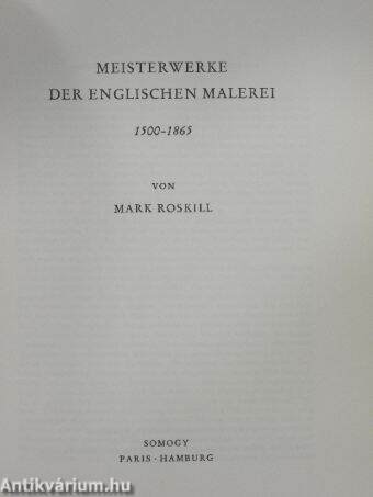 Meisterwerke der englischen Malerei 1500-1865